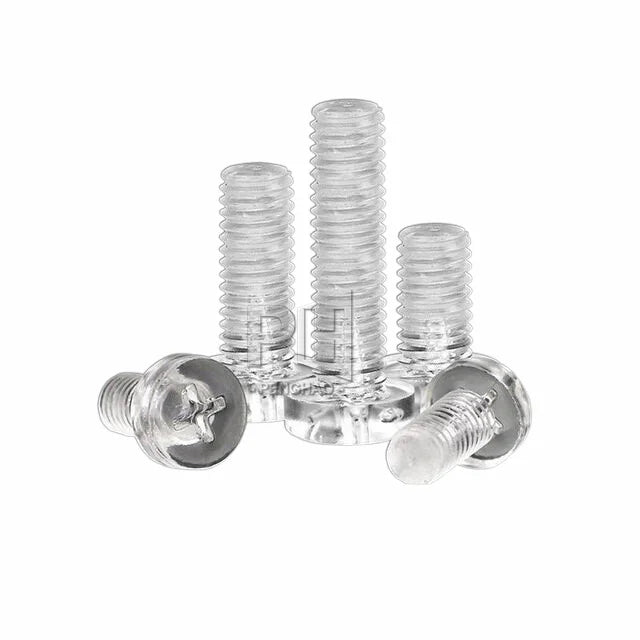 M3 M4 M5 M6 Metric PC Case Screw Pan Head Acrylic Transparent Screw Plastic Screw