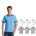 Wholesale 100% Cotton Custom Logo Plain Blank Men's T Shirt Adult Crew Neck Short Sleeve Unisex Women's Men's T-shirt