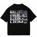 2023 Men Hip Hop Streetwear T Shirt Eyes World Graphic Harajuku T-shirt Casual Tshirt Summer Short Sleeve Tops Tees Black