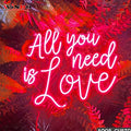 Dropshipping Free Design All You Need Is Love Custom Led Neon Light Neon Sign Custom Led Neon Sign Light Logo for Party Supplies