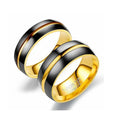 Fashion Personality Two-color Couple Ring Senior Design Sense Fashion Hand Accessories Men and Women Ring Jewelry Wholesale