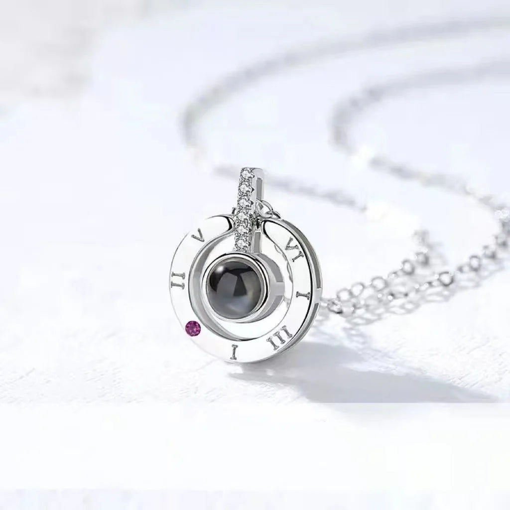 100 Languages I Love You Projection Necklace Mother's Day Gift Necklace I love You 100 Languages Necklace for Women Couple