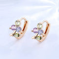New Arrival Factory Direct Earrings Wholesale Cubic Zircon Fancy Stylish 18 K Gold Plated Huggies Small Hoop Earrings
