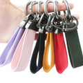 Wholesale Luxury Personalized Bulk Leather Wrist Strap Car Keychain Holder
