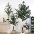 Nearly Natural Artificial Olive Tree 2.1m UV Resistant Durable Eco-Friendly Lightweight Modern Design Outdoor Potted Plant
