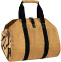 Firewood Carrier with Handles Waxed Canvas Log Carrier Tote Canvas Wood Carrier for Firewood Best for Carrying Wood