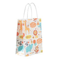 Wholesale Eco-Friendly Kids Unicorn Candy Treat Paper Gift Shopping Bags White Ribbon Flexiloop Handle Party Favor Girls Boys'