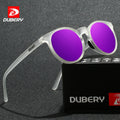 DUBERY 2026 Polarized  High Quality Sunglasses Clear Transparent Green Yellow Purple Silver Red Brown Yellow Printed Sunglasses