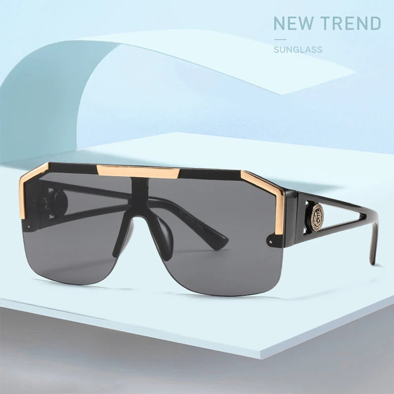 Lucky MN6922 European and American Fashion Oversized Sun Glasses Personality Hollow Out Sunglasses Legs