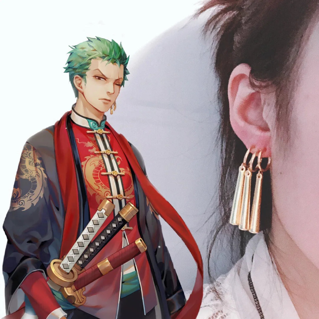 Anime Roronoa Zoro Cosplay Accessories Zoro Earrings