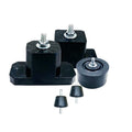 Set of 4 Industrial Style Square-shaped Air Conditioner Rubber Pads