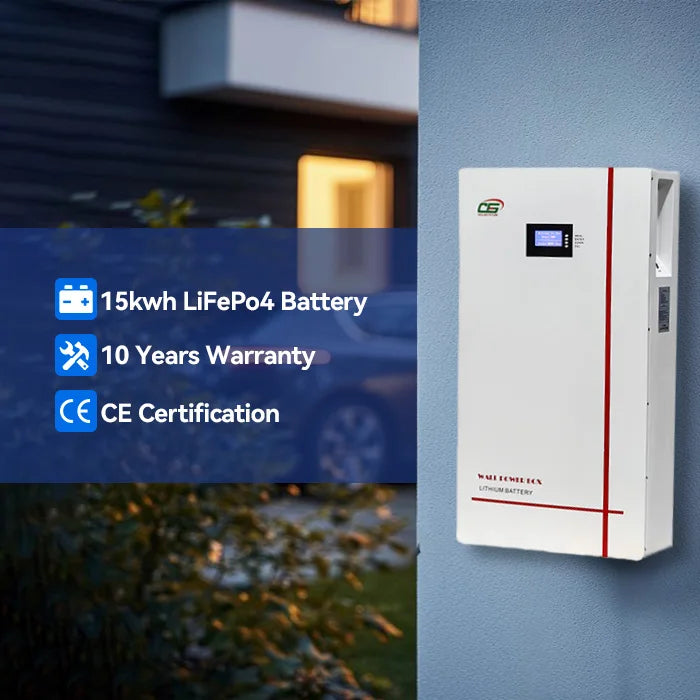 BG03 Wall-mounted 15kwh 300AH Lifepo4 Solar Home Energy Storage System Battery Solar Home Solar Home System