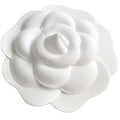 Wholesale White 7.5cm Handmade Cloth Flower Camellia Shoe Decoration Artificial Flower Gift Box Package Decoration