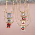 Go2boho Bohemian Golden Beaded Necklace Women Pendant Charm Handwoven Colorful Gift Fashion Jewelry Miyuki Seed Bead Necklace