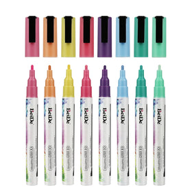 8 Colors Pack Paint Marker Pens 3mm Window Marker Liquid Chalk Marker