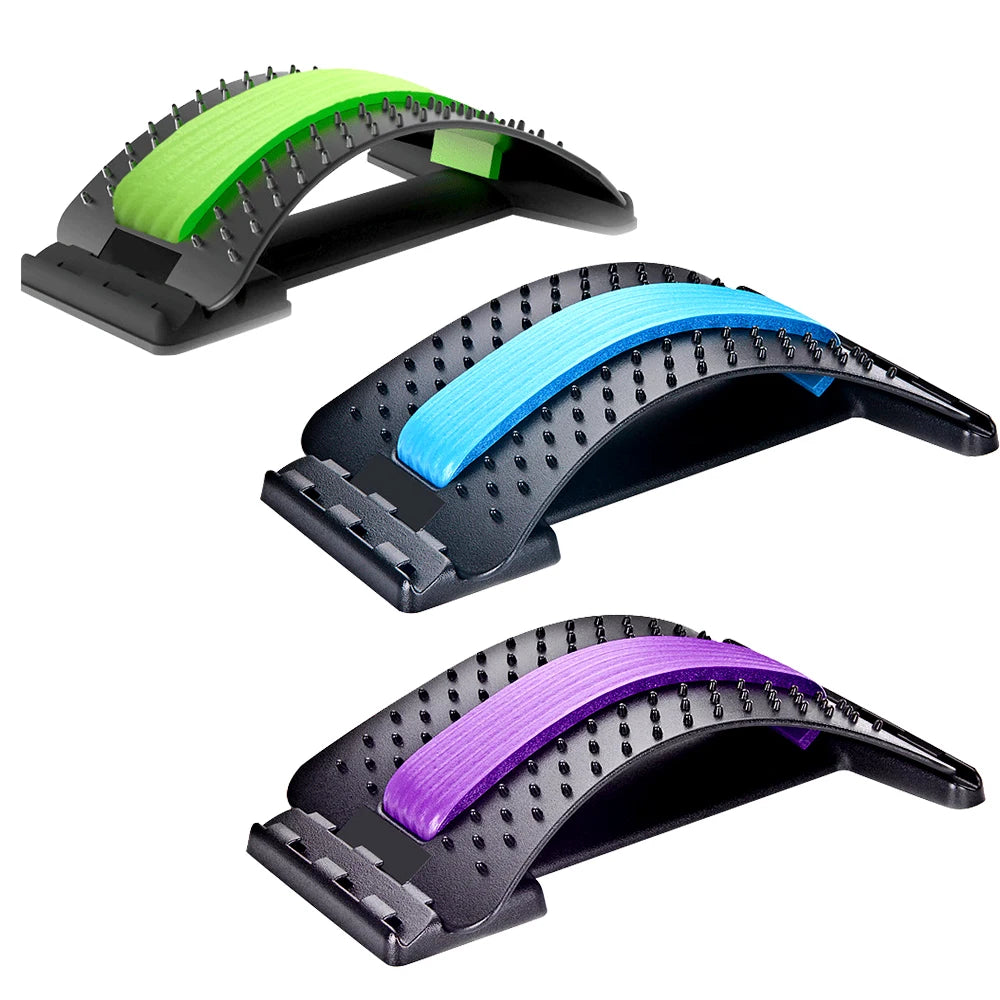FDFIT Orthopedic Lumbar Support Back Stretch Lumbar Pain Relief Back Massager Stretcher Device Equipment