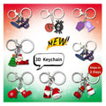 Custom 3D Cute Keychains Small Gifts for Christmas Birthdays Parties and Giveaway Carkey 3D Pvc Rubber Keychain Crochet Keychain