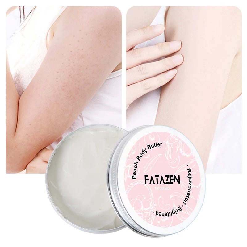 Private Label Vegan Body Peach Butter Cream Natural Organic Wholesale Skin Care Nourishing Coconut Peach Whipped Body Butter