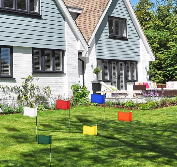 Ready to Ship Assorted Color Solid Nylon Golf Putting Green Flag
