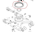 Excavator Slewing Bearing Swing Circle 140109-00008A2404-1065    GEAR; PINION Used by Doosan Excavators Model Solar 340 LC V