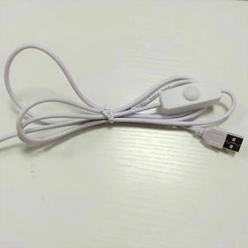 DC5V 1.5M USB Power Extension Cable Dimmer Brightness Control Led Charging Cord with Switch Button for DIY Led Strip Night Lamp