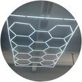 DIY Install 14 Grid Wash Studio Working Hex Honeycomb Hexagonal Detailing Led Lights Hexagon Garage Ceiling Light
