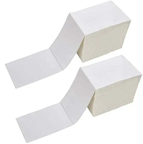 Customizable Logo 100 X 150 mm Reusable Paper Thermal Labels Waterproof Adhesive Stickers for Shipping Use