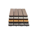 12" X 12" Waterproof Deck Tiles Interlocking Outdoor White Deck Tiles WPC Garden Patio Flooring Outdoor Interlocking Tiles