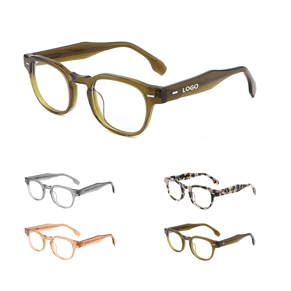 Vintage Retro Japanese Glasses Acetate Eyewear Anti Radiation Optical Glasses Frame Unisex for Men and Women