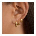 HOVANCI Accessories Women Waterproof Statement Gold Jewelry PVD Gold Plated Hoop Earrings Romantic Gift