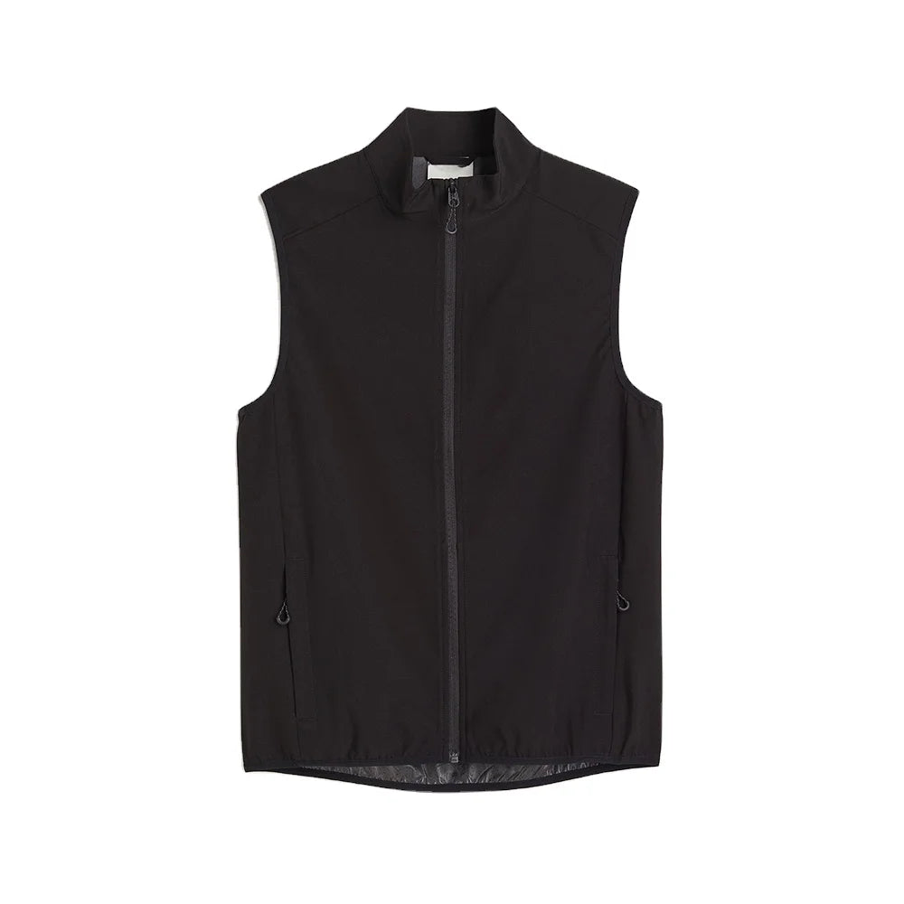 Lightweight Water Resistant Men's Vest Softshell Gilet With 2 Hand Pockets Hiking Wear Body Warmer