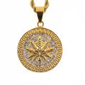 Fatingna Gold Plated Stainless Steel Lion Head Pendant Iced Crystal Diamond Design for Buddhist Gifts