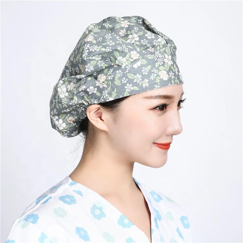 One Size Multiple Color Custom Women's and Men's Working Hat Sweatband Adjustable Tie Back Hats