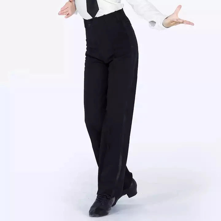 Boys Men Modern Ballroom Salsa Tango Latino Dance Pants
