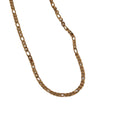 Waterproof Tarnish Free Figaro Chain Necklace Stainless Steel Link 14K 18K Gold Silver Color Choker Necklace Layer for Man Woman