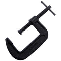 KSEIBI Industrial Adjustable G-clamp 2'' with Black Finish and 75mm Grip for Woodworking Tools
