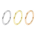 Lotus Surgical Steel 16G 18G 20G Segment Clicker Nose Rings for Women Men Cartilage Earring Helix Tragus Piercing Jewelry
