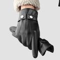 Windproof Winter Gloves Outdoor Motorbike Driving Men Leather Gloves