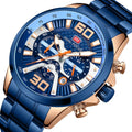 MINI FOCUS 0336 New Arrive Men Watches Top New Luxury Steel Leather Strap Quartz Sport Wristwatch Clocks Relogio Masculino