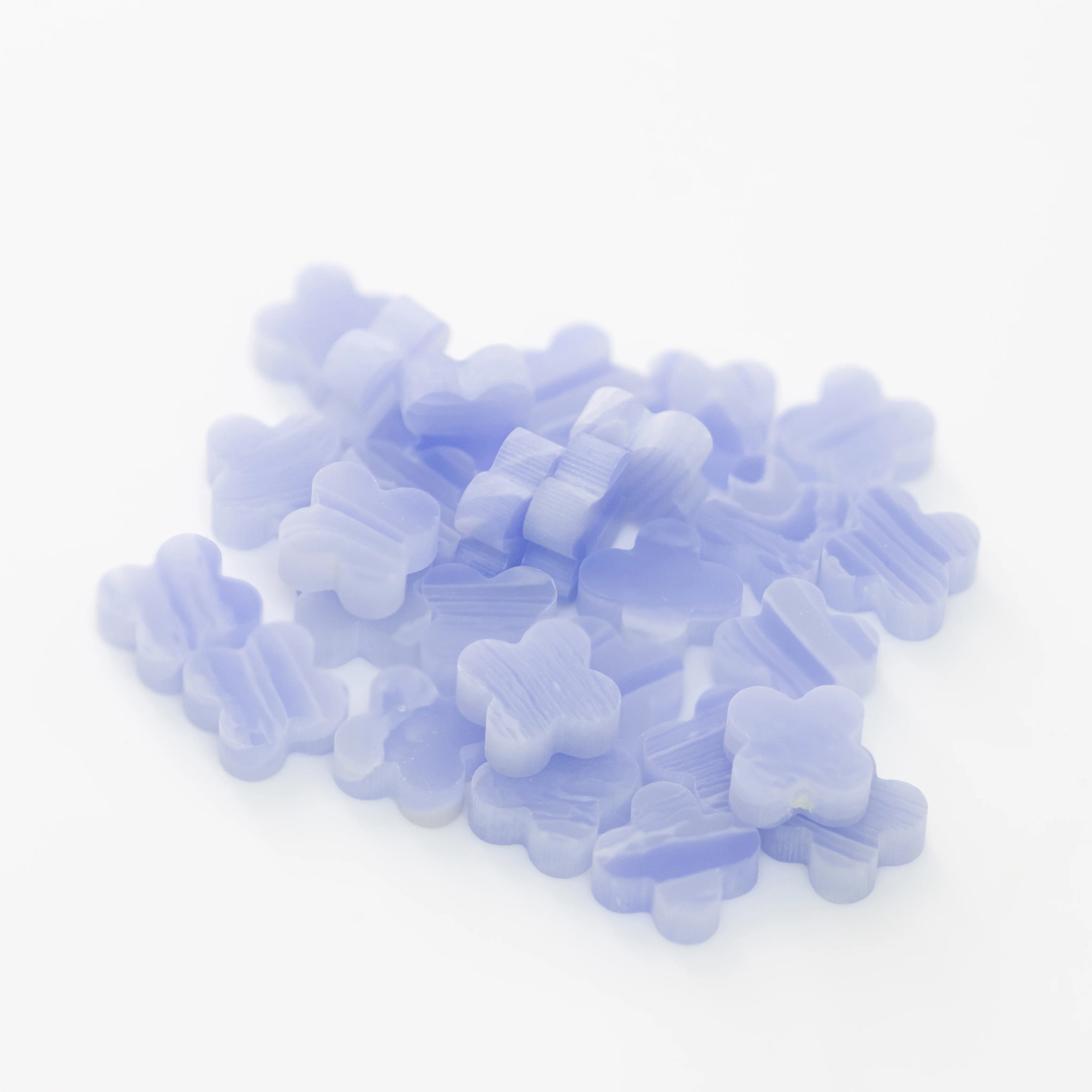 Loose Gemstone Synthetic Popular Purple Sodalite 6*6mm Four Leaf Clover Stone for Jewelry Making