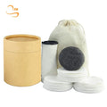 Eco-friendly 3.15" Round Soft Reusable Bamboo Terry Makeup Remover Pads Chemical Free Facial Cleansing Pad Scarb