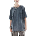 Custom Oversized Retro T Shirt Short  Sleeve Crew Neck  Senior Wished  Men T Shirts Casual Wear