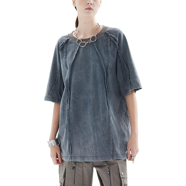 Custom Oversized Retro T Shirt Short  Sleeve Crew Neck  Senior Wished  Men T Shirts Casual Wear