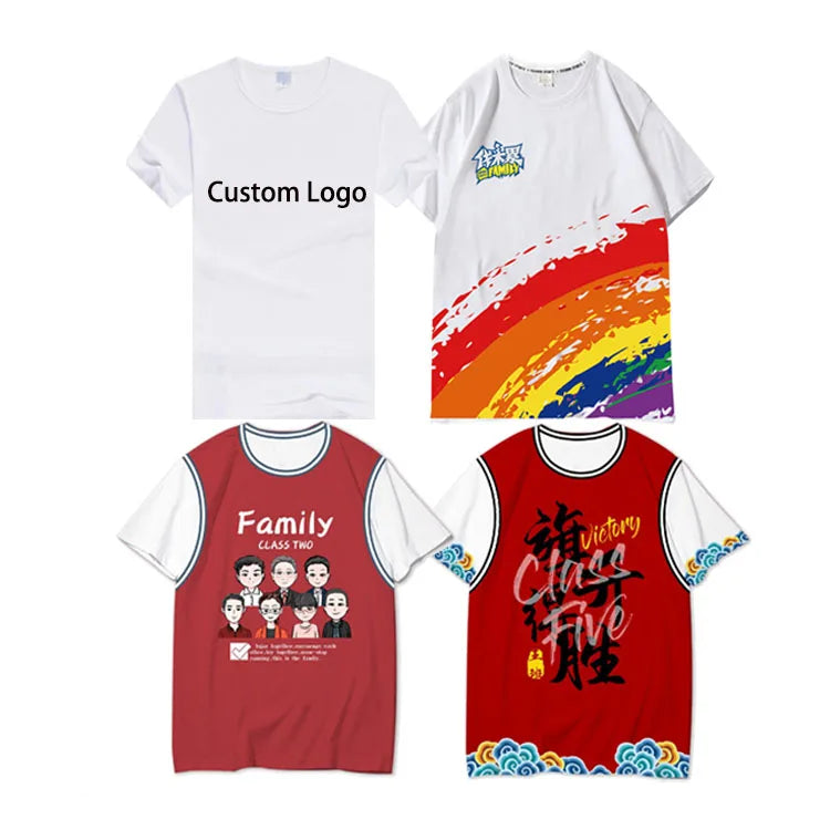 Heat Transfer Full Body Printed Round Neck Men's T-shirt Special Modal Short Sleeved T-shirt Advertising Cultural Custom T Shirt
