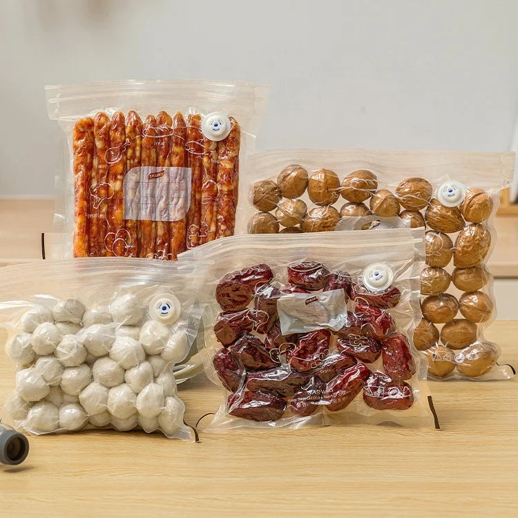 Custom Printed Vacuum Seal Bags Food Grade Vacuum Heat Sealable Bag Classified Food Freezer Storage Bag