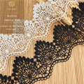 Off-the-shelf Clothing Accessories 7cm Polyester Fine Wire Barcode Polyester 2 Strands Factory Direct Lace Water Soluble Lace MegaBDM
