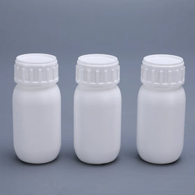 50ml Cylinder Liquid Reagent White EVOH HDPE Plastic Bottle for Liquid With Leak Proof Cap