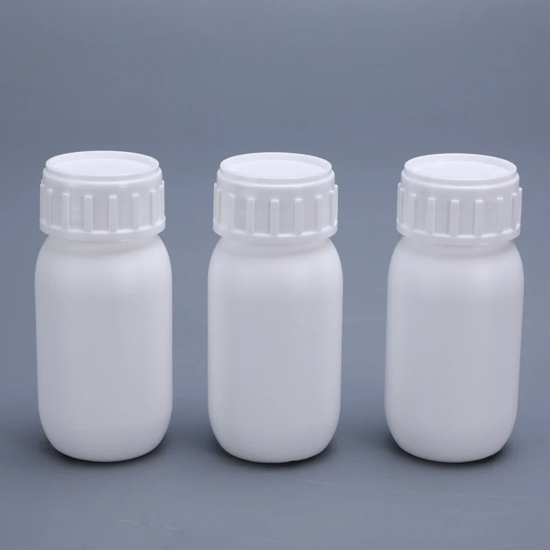 50ml Cylinder Liquid Reagent White EVOH HDPE Plastic Bottle for Liquid With Leak Proof Cap