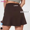 Janya Tennis Skirts for Women Wholesale Sportswear Skirt Outfit Dress Ladies Outdoor Sports Gym Custom Logo Print Tennis Skirts