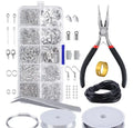 10 Grid Jewelry Accessories Combination Set Open Ring Closed Ring Lobster Buckle to Send Ring Hand Tool Pliers